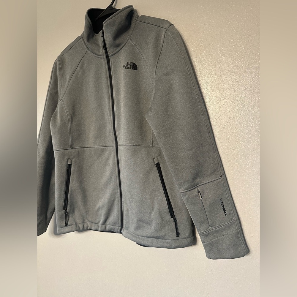 The North Face Women’s Apex Risor Gray Jacket Full Zipper - Picture 3 of 6